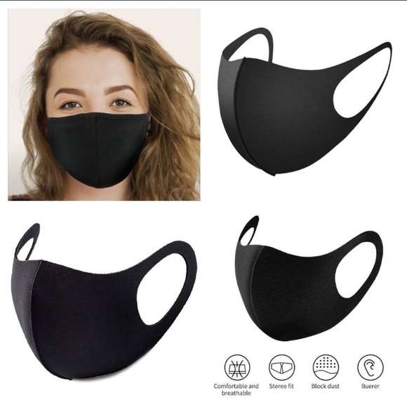 22 DECEMBER Accessories - 🔥BUNDLE OF 10 - BLACK FACE MASKS🔥